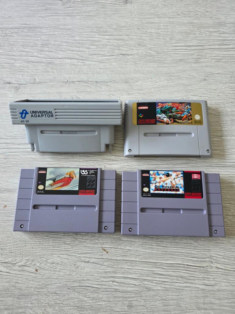 AD-29-adapterpakket + 2 Amerikaanse games + Street Fighter 2, Games en Spelcomputers, Games | Nintendo Super NES, 2 spelers, Ophalen of Verzenden