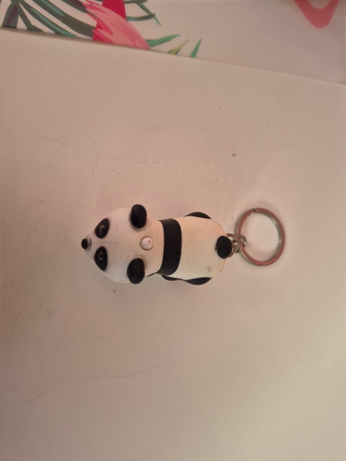 Sleutelhanger panda oogjes geven licht, Collections, Porte-clés, Enlèvement ou Envoi
