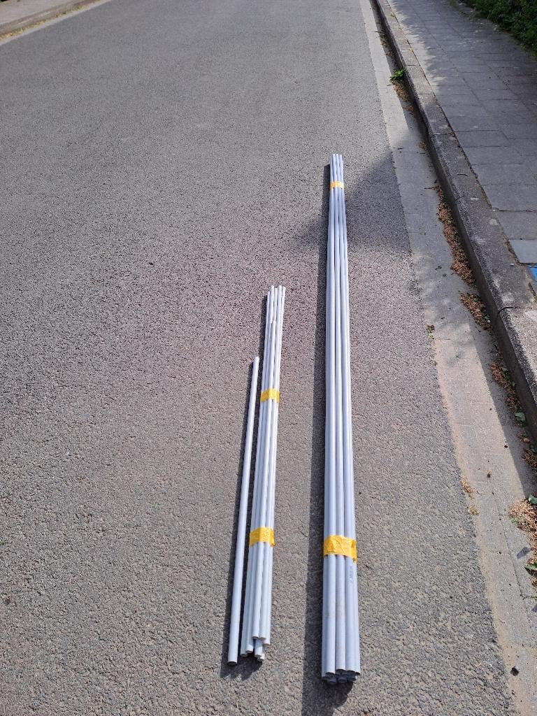 Kunststof/PVC buizen 10 stuks 3m +8 kortere, Ophalen, 2 tot 4 meter, PVC, 20 tot 40 mm