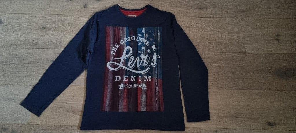 Levi´s longsleeve logo - maat 16 jaar, Gebruikt, Ophalen of Verzenden, Shirt of Longsleeve, Levis