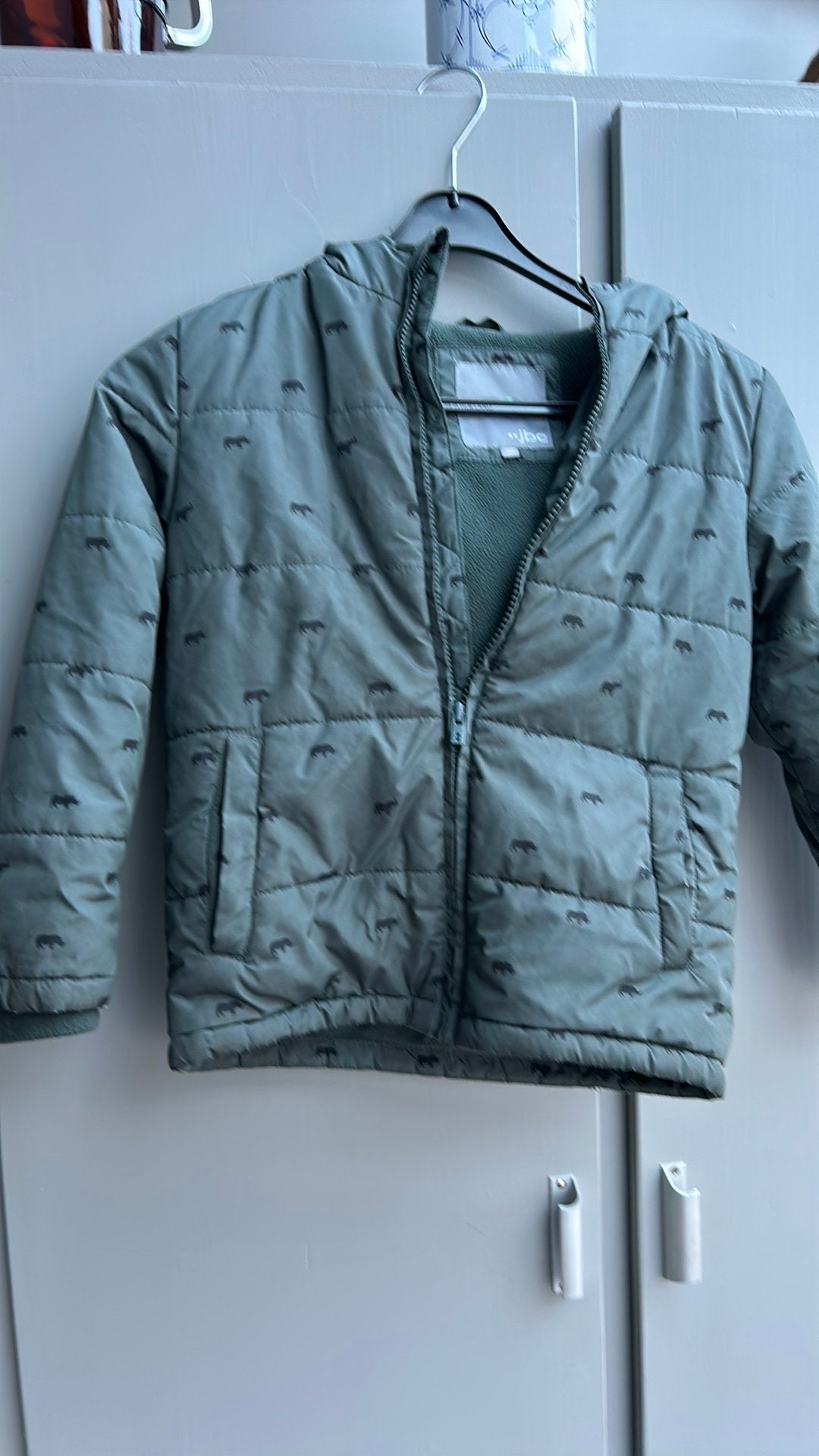 Winterjas met kap maat 122, Kinderen en Baby's, Ophalen, Gebruikt