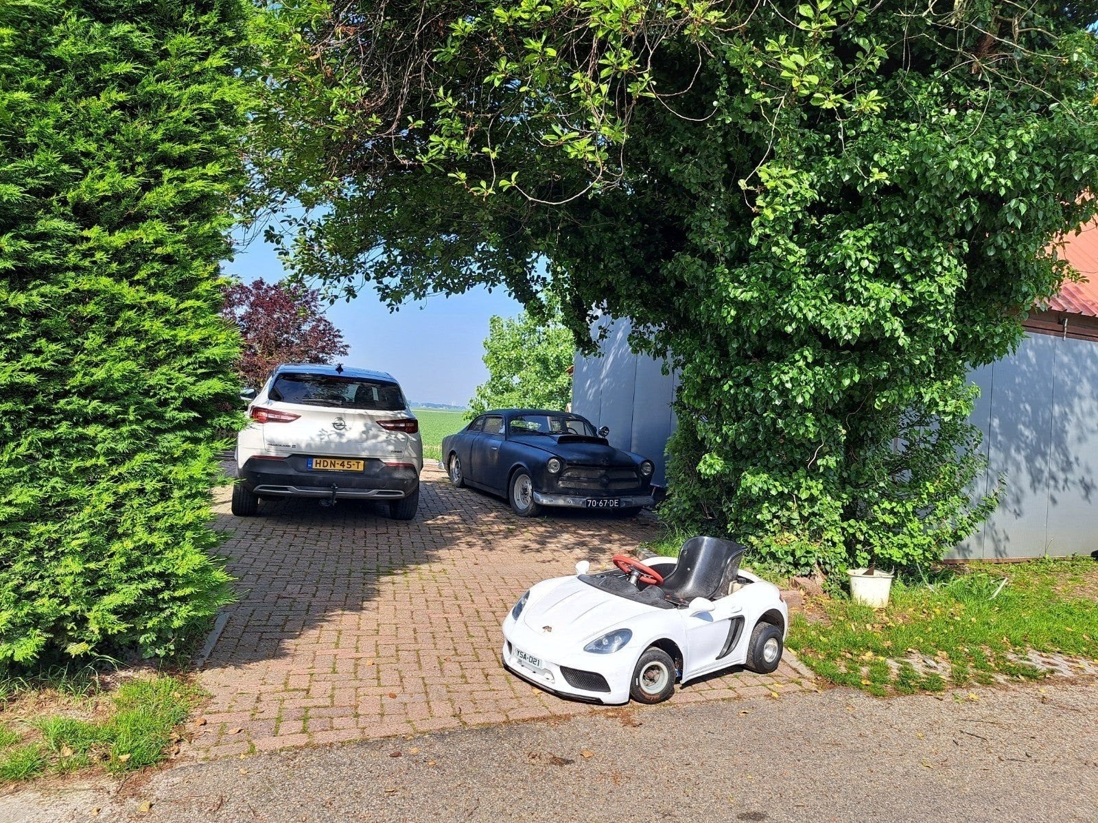 Porsche powerwheels, Ophalen
