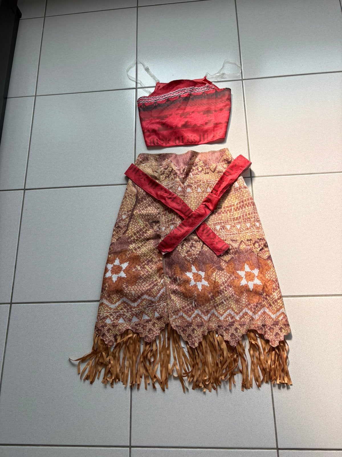 Verkleedset Moana ( 9-10 jaar ), Ophalen of Verzenden, Zo goed als nieuw