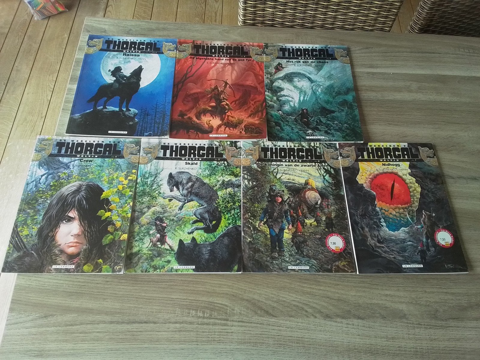 Thorgal wereld van Wolvin compleet 7 x sc, Ophalen of Verzenden
