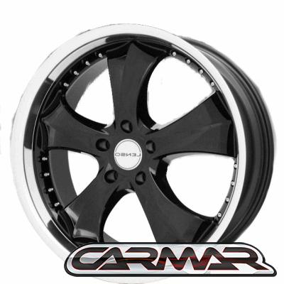20" Lenso LS29 Black/Mirror Lip geschikt voor Porsche Cayenn, -, 275 mm, -, Banden en Velgen