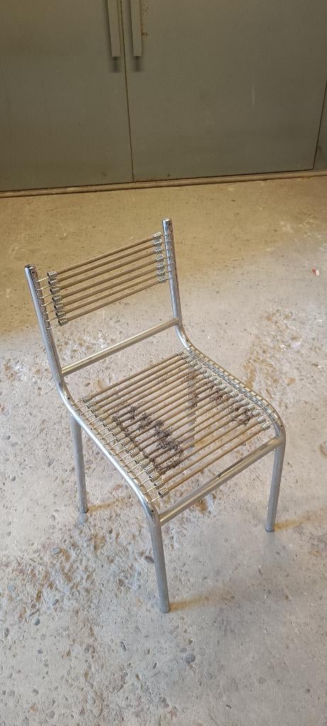 Vintage design chair, Huis en Inrichting, Ophalen, Gebruikt, Metaal