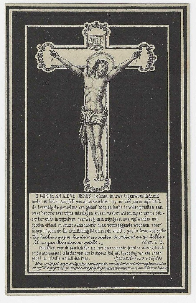 Gerardus Schouterden, ? 1817 - Hasselt? 1875, Ophalen of Verzenden, Bidprentje