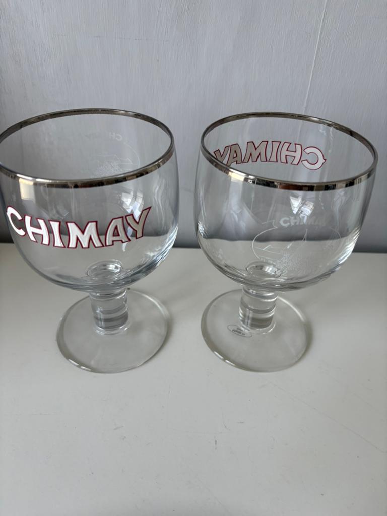 2 verres à CHIMAY émaillés (1862/2012), Collections, Enlèvement ou Envoi, Comme neuf