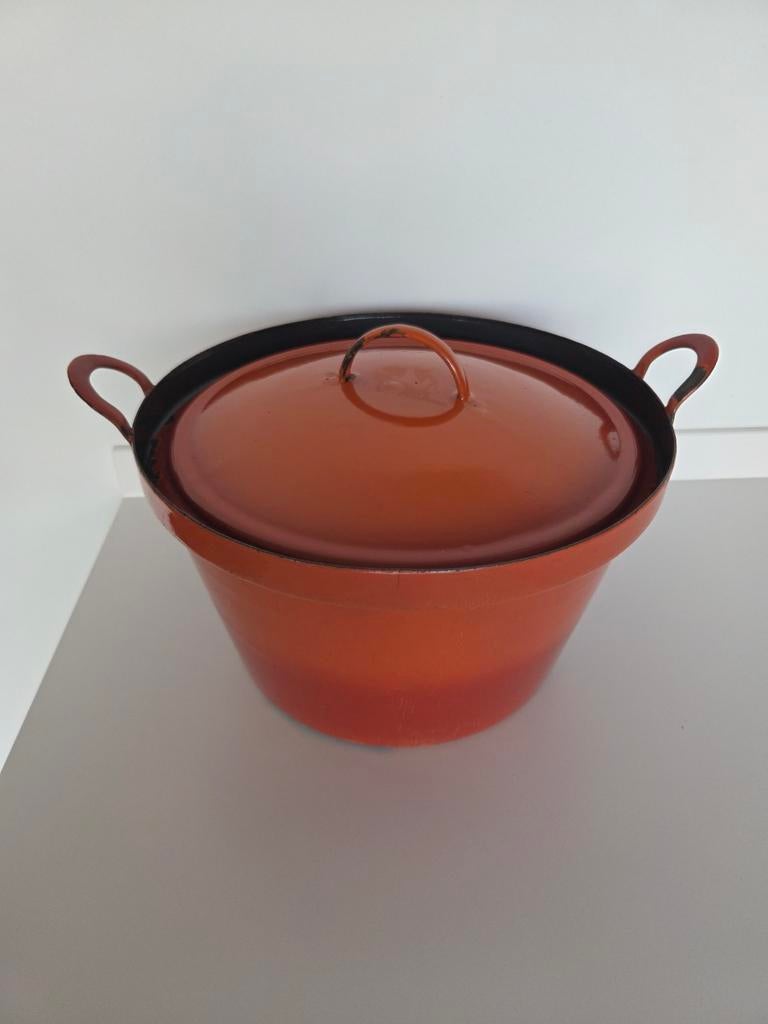 Emaille kookpot jaren '70 vintage, Huis en Inrichting, Ophalen