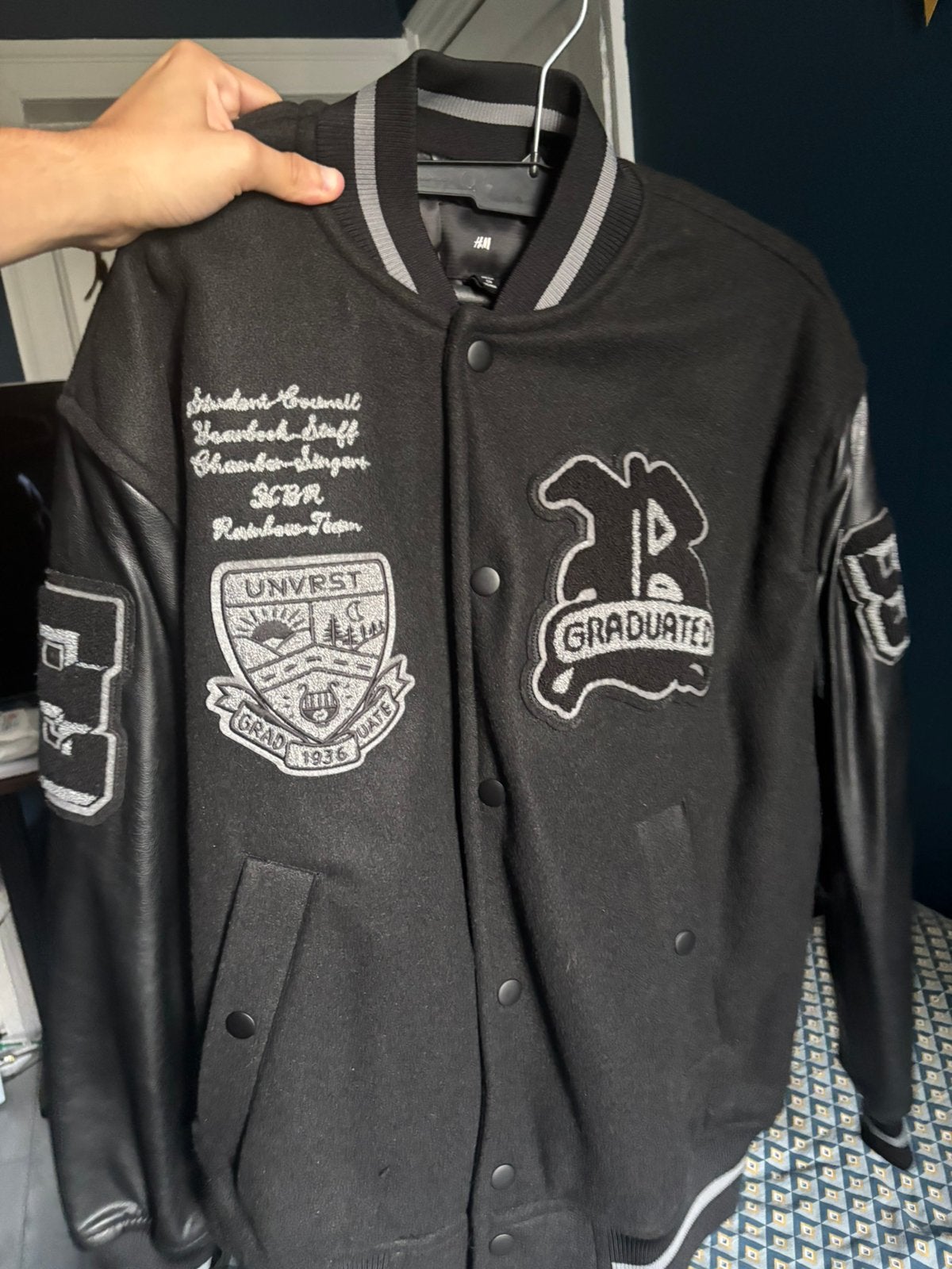 American college jacket, Kleding | Heren, Jassen | Zomer, Ophalen, Zo goed als nieuw, Maat 46 (S) of kleiner