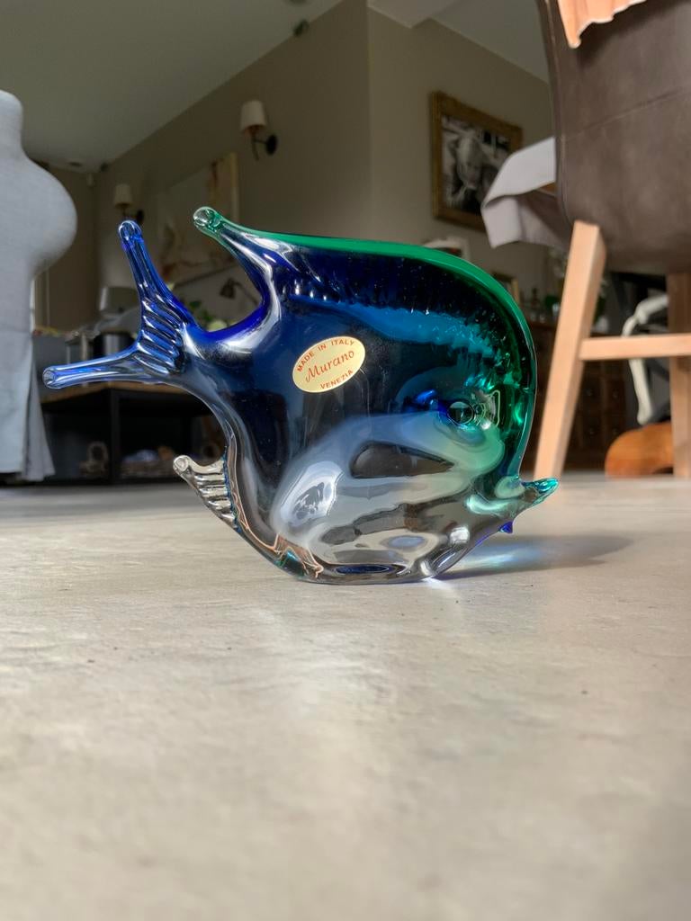 Murano venezia made in italy vis poisson, Antiek en Kunst, Antiek | Glaswerk en Kristal, Ophalen of Verzenden