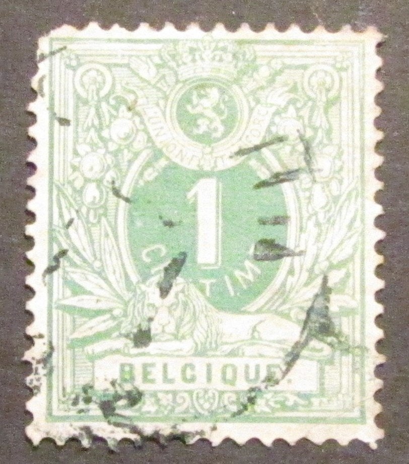 1 cent (B) Léopold II de 1880 estampillé, Enlèvement ou Envoi, Affranchi, Timbre-poste, Autre
