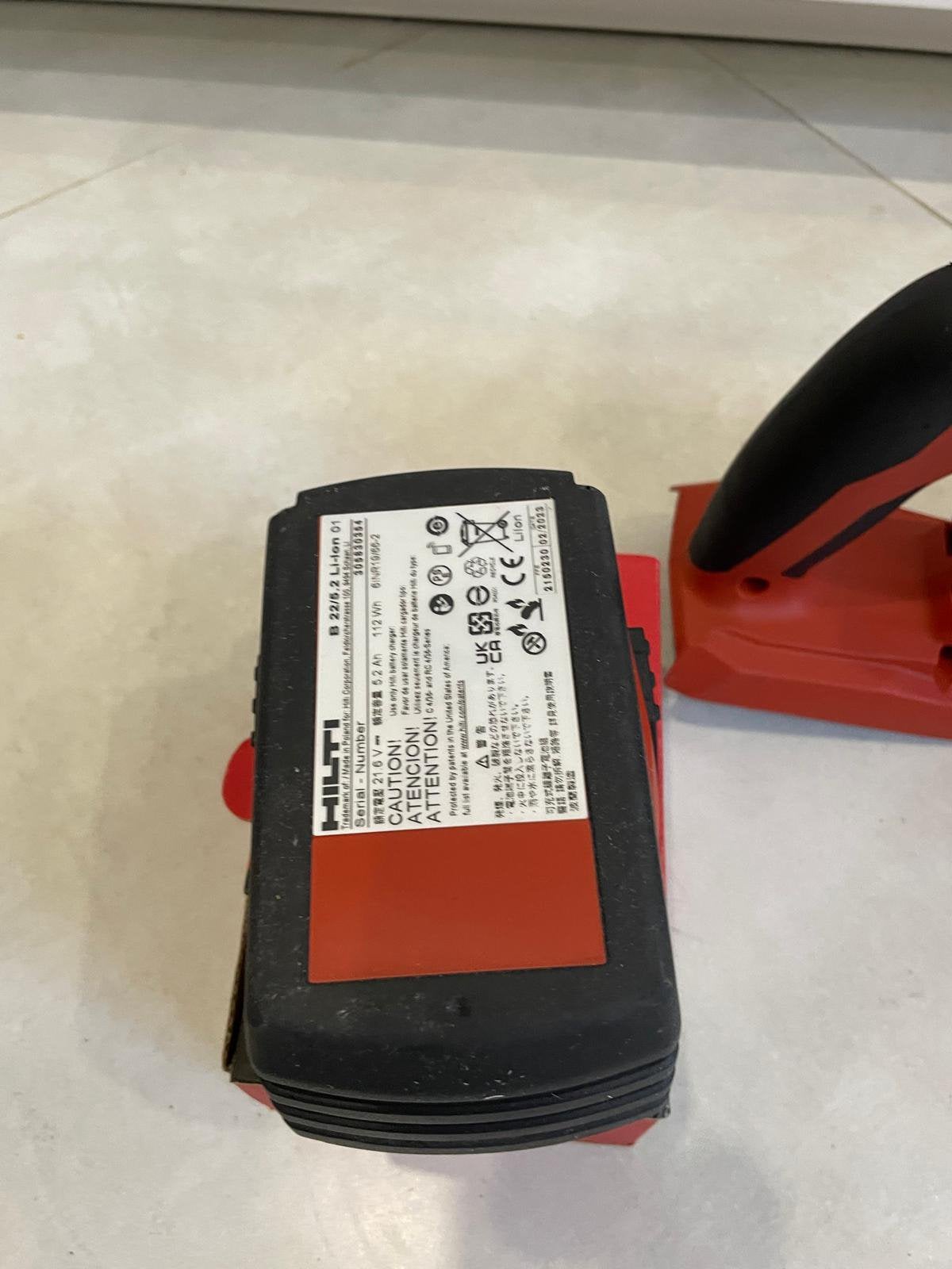 Hilti SR6-A22 sabelzaag (inclusief batterij, oplader nee), Doe-het-zelf en Bouw, Ophalen, Zo goed als nieuw, Zaag, Hilti