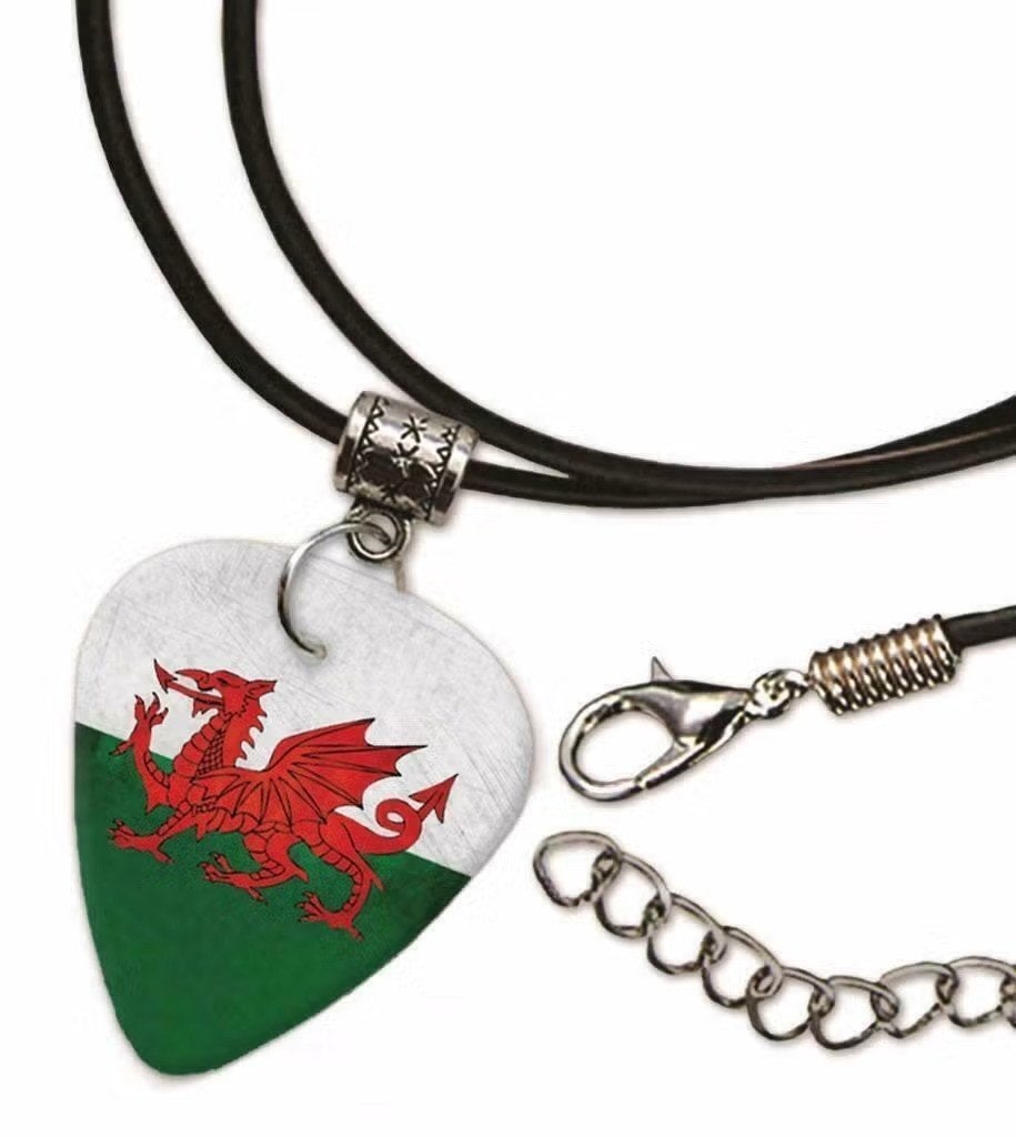 Wales vlag plectrum ketting, sleutelhanger of oorbellen, Enlèvement ou Envoi, Neuf