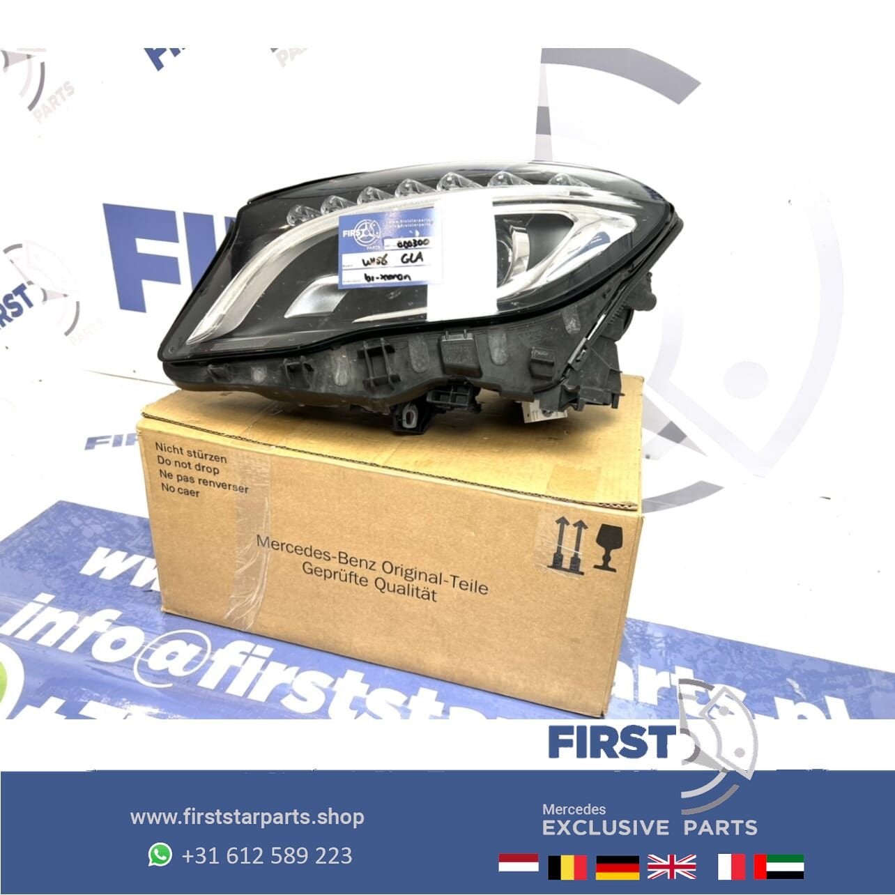 W156 GLA LED BI XENON KOPLAMP LINKS Mercedes ORIGINEEL 2013-, Gebruikt, -, Ophalen of Verzenden, -