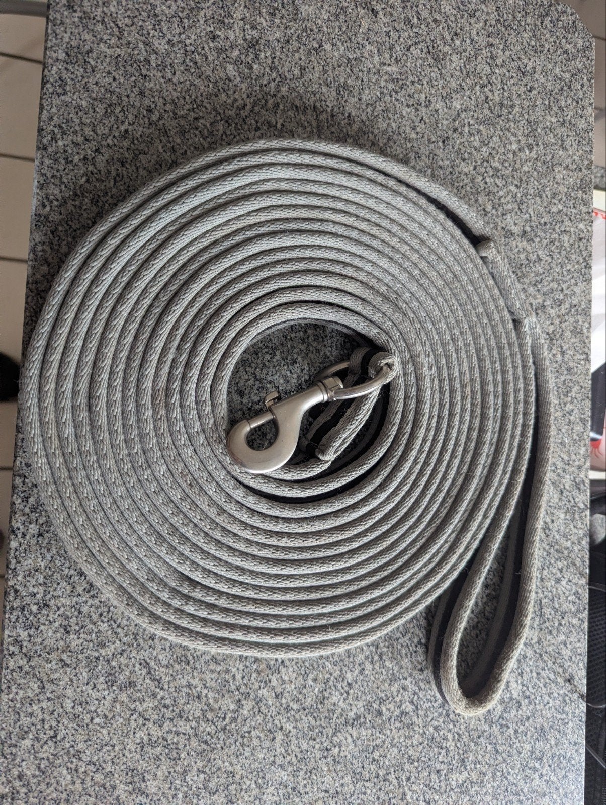 longeerkoord fouganza, Gris, Rênes d'enrênement, Comme neuf, Enlèvement
