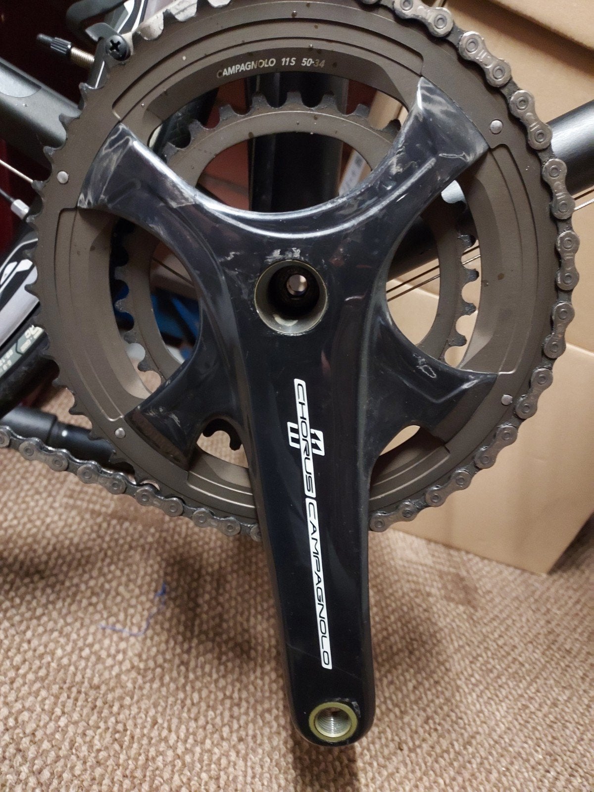 Campagnolo chorus 11s compact 50-34, Vélos & Vélomoteurs, Vélos Pièces, Pédalier ou Pédales, Enlèvement ou Envoi, Campagnolo, Comme neuf