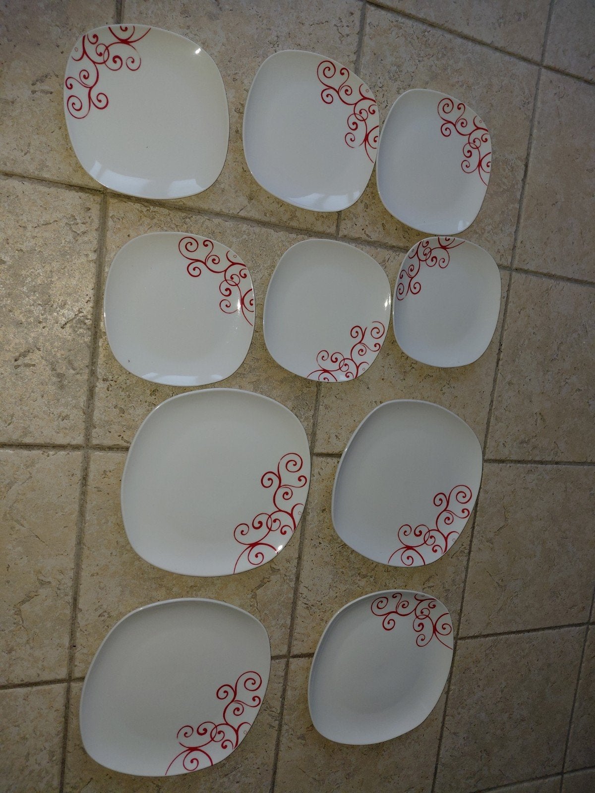 Lot d'assiettes, Enlèvement