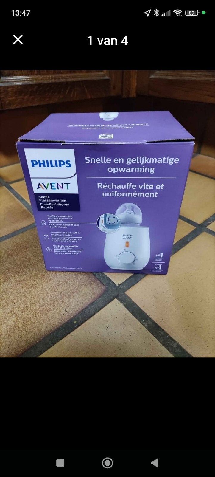 Flesverwarmer Avent Philips, Kinderen en Baby's, Ophalen, Zo goed als nieuw, Flessenmaker, Philips Avent
