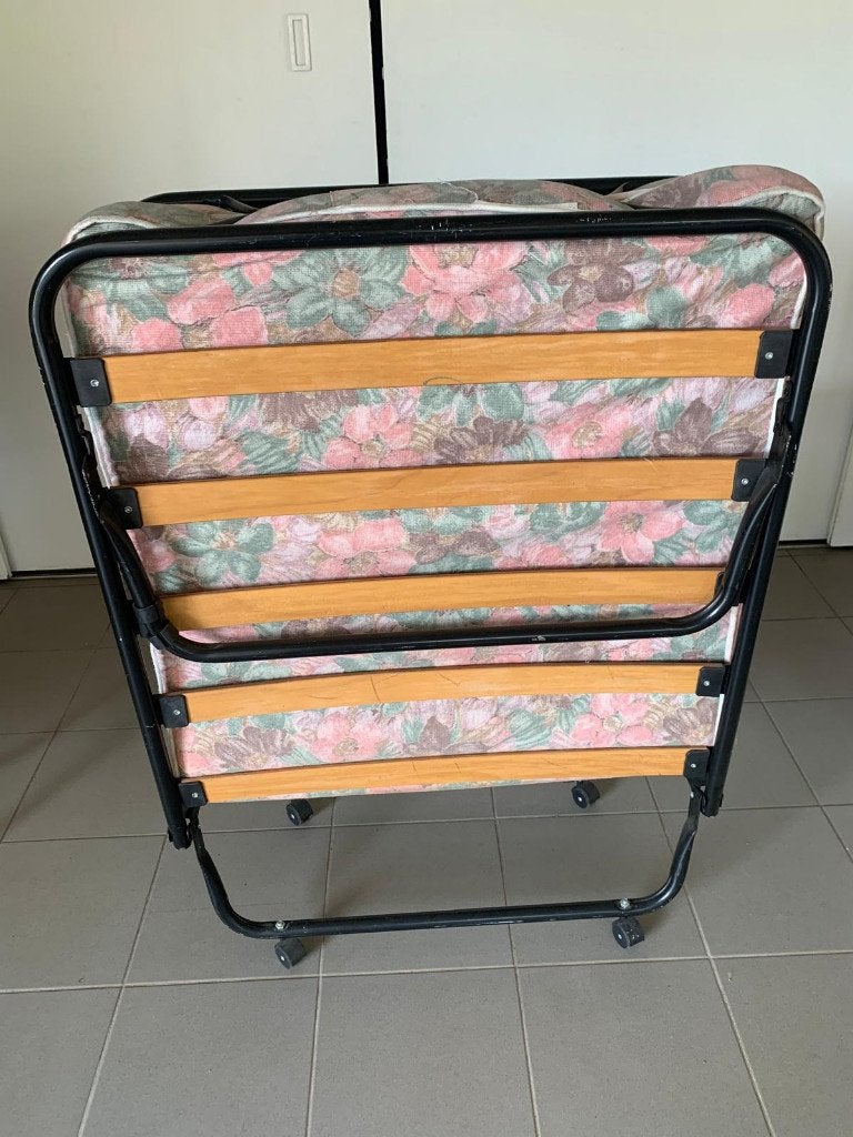 opklapbed Bijzetbedje, Huis en Inrichting, Ophalen, 190 cm of minder, Zo goed als nieuw, 80 cm