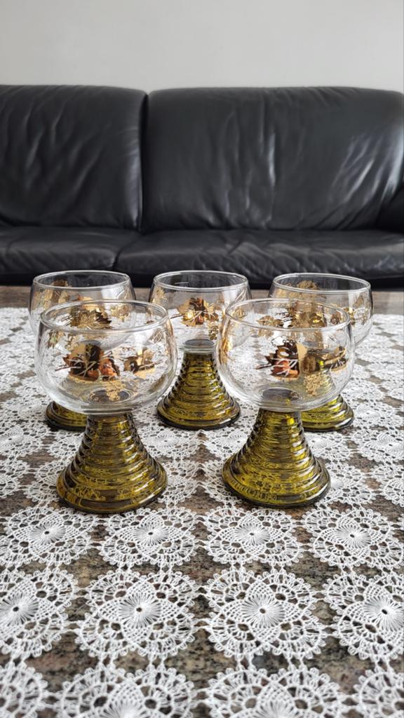 Antiek kristallen drinkglazen (Nieuw), Verzamelen, Glas en Drinkglazen, Ophalen of Verzenden