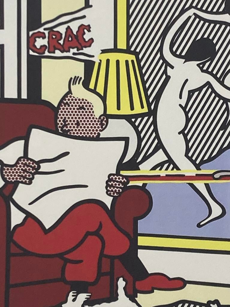 Roy Lichtenstein: lithografie verkocht ingelijst, Ophalen of Verzenden
