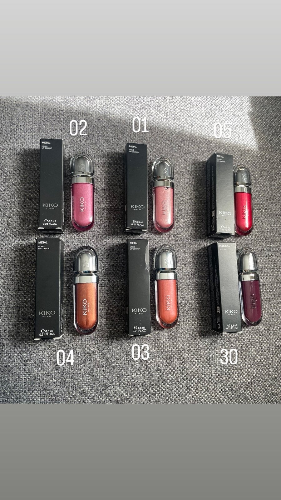 Lipglos kiko nieuw, Enlèvement, Neuf