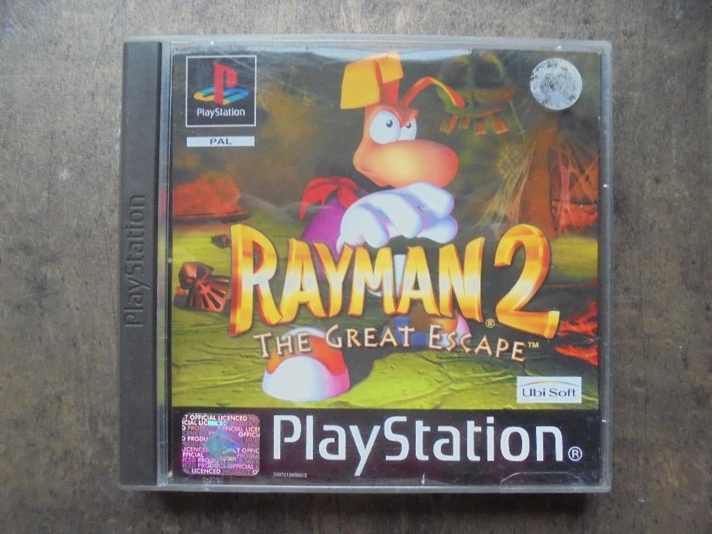 Rayman 2 The Great Escape voor PS1 (zie foto's), Games en Spelcomputers, Games | Sony PlayStation 1, Avontuur en Actie, Gebruikt