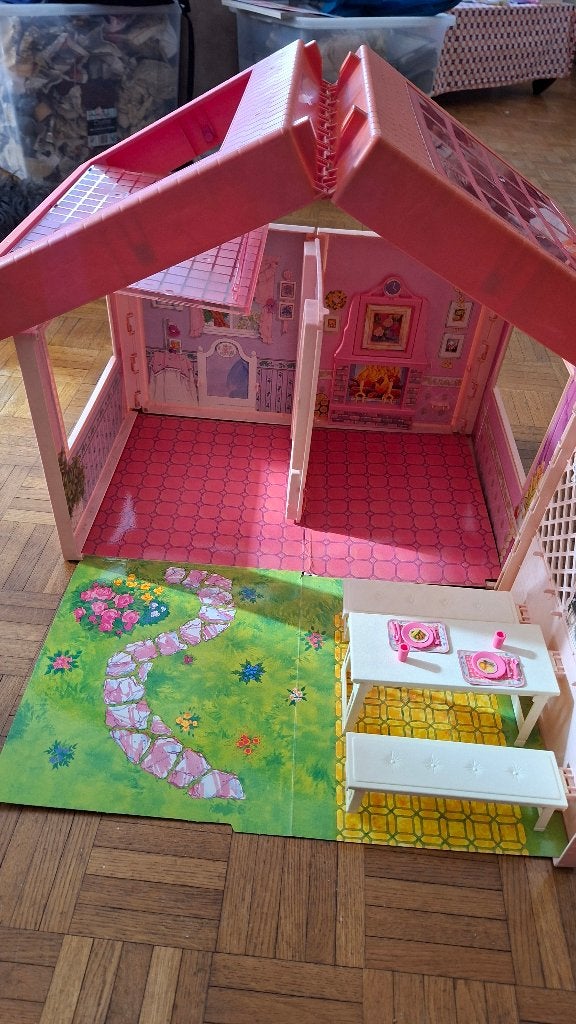 Maison Barbie Vintage portable Mattel 1992, Collections, Poupées, Utilisé, Autres types, Enlèvement