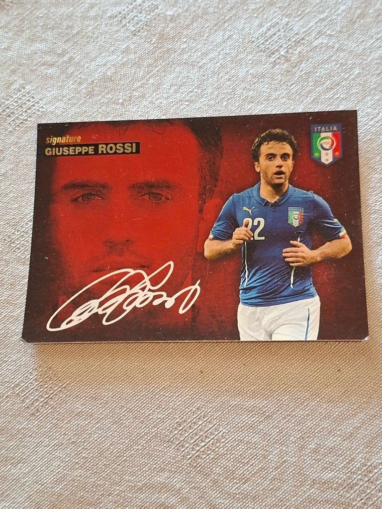 Panini / Voetbalkaart / Giuseppe Rossi / Italië, Verzamelen, Ophalen of Verzenden, Zo goed als nieuw, Spelerskaart