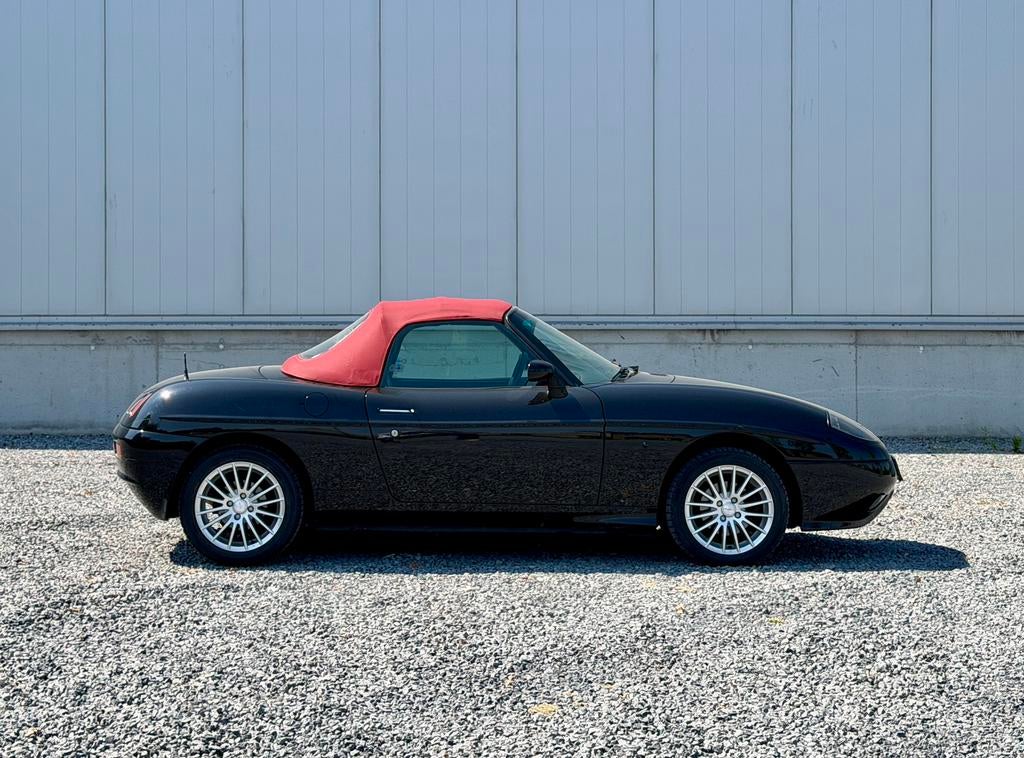Fiat Barchetta - OLDTIMER -, Auto's, Zwart, Cabriolet, Zwart, Leder