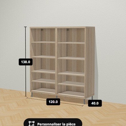 BESTA IKEA planken op poten 120x140x40cm, Ophalen