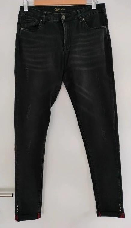 Mooie dames jeans Toxik met hoge taille. Skinny, Zwart, Toxik, Ophalen of Verzenden, Zo goed als nieuw