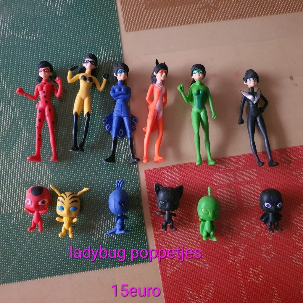 Ladybug speelpoppetjes met bijhorende diertjes, Enlèvement ou Envoi, Neuf