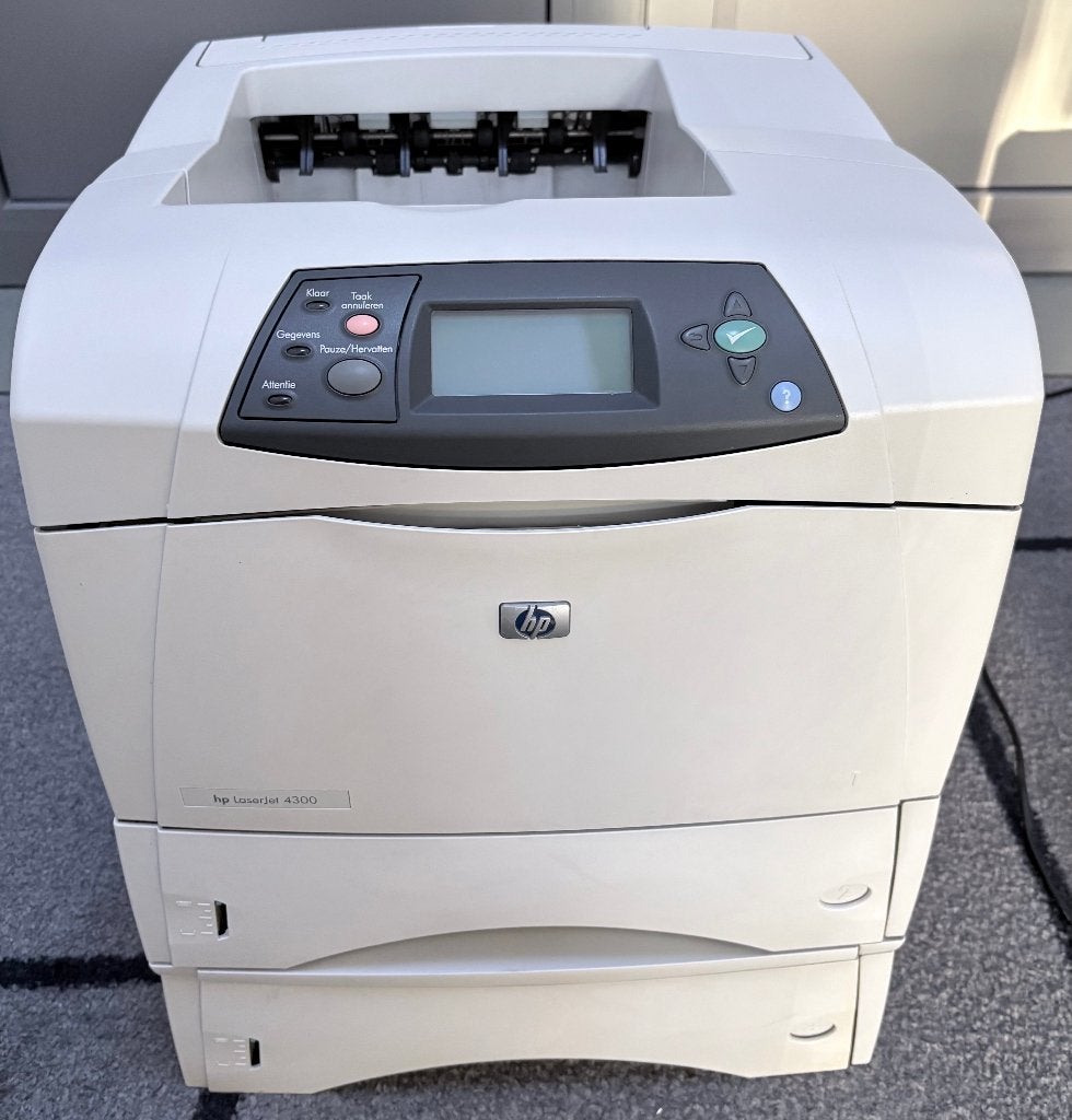 HP Laserjet 4300 netwerkprinter, Ophalen, Zwart-en-wit printen, Gebruikt, Printer