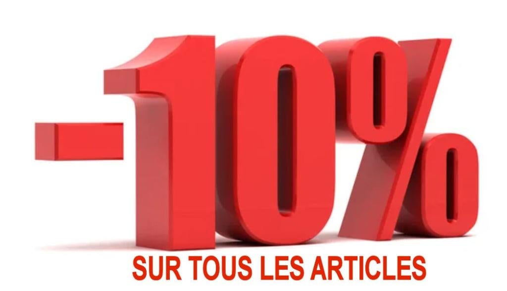 -10% sut tout