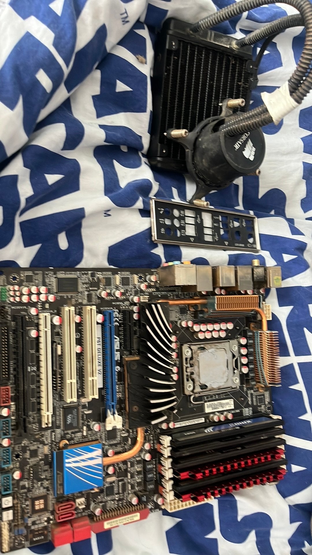 Mobo combo ddr3 intel i7 964 met ram, Enlèvement, Comme neuf, Intel, DDR3
