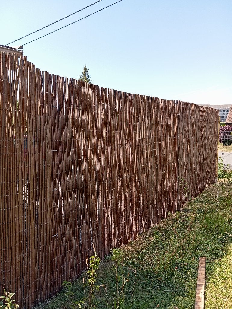 Brise-vue en saule (canisse) NEUF hauteur 1.5m et/ou 2m, Jardin & Terrasse, Neuf, 200 cm ou plus, Bois, 150 à 200 cm