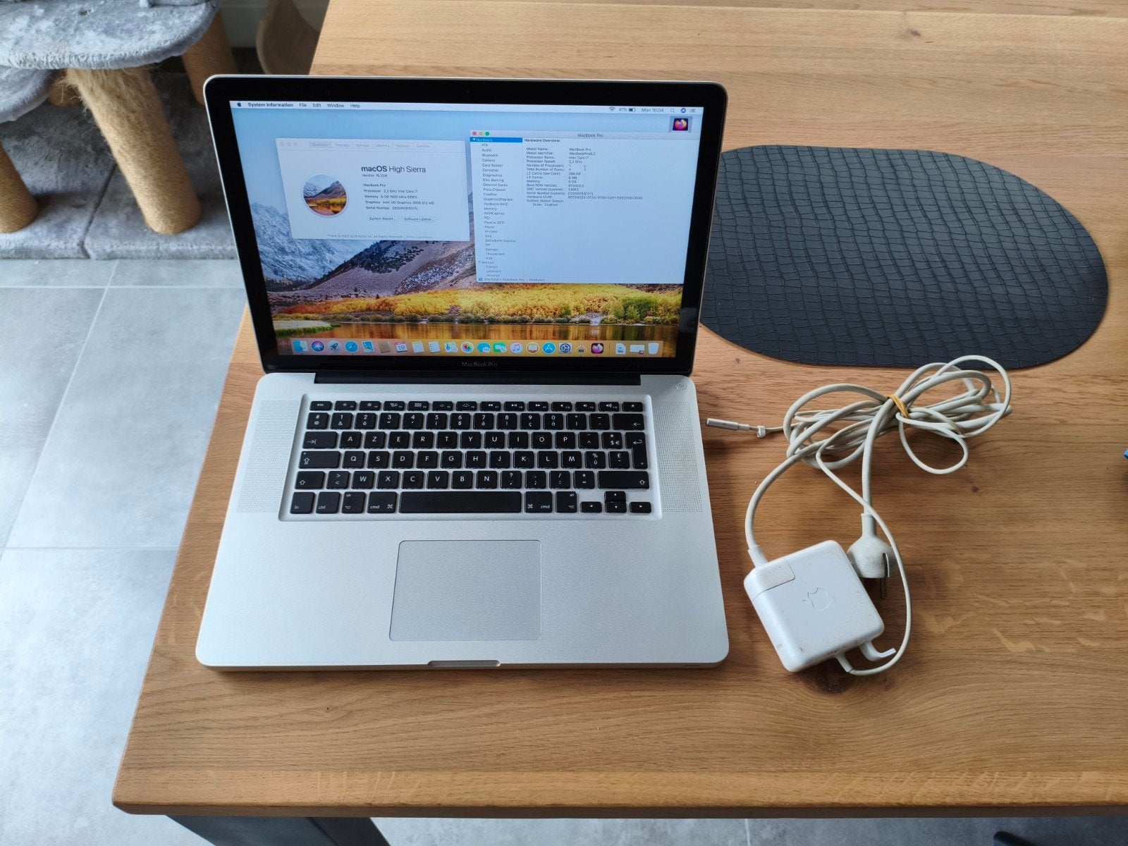 MacBook Pro 15" 2011, i7 quad-core, 8GB RAM, met lader, Computers en Software, Gebruikt, HDD, 2 tot 3 Ghz, 15 inch