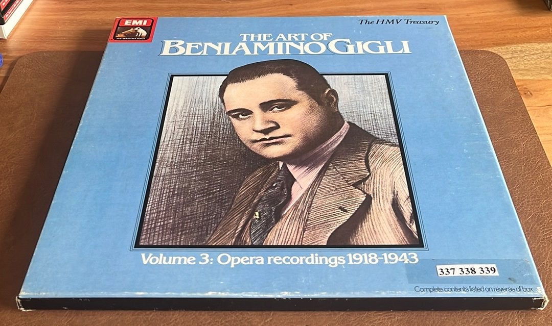 The art of Beniamino Gigli - Volume 3 - 3vinyl LP Box, CD & DVD, Vinyles | Classique, Enlèvement ou Envoi, Utilisé