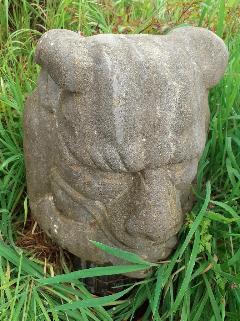 SUPERBE GARGOUILLE EN PIERRE BLEUE, Jardin & Terrasse, Statues de jardin, Enlèvement, Utilisé, Pierre, Autres types
