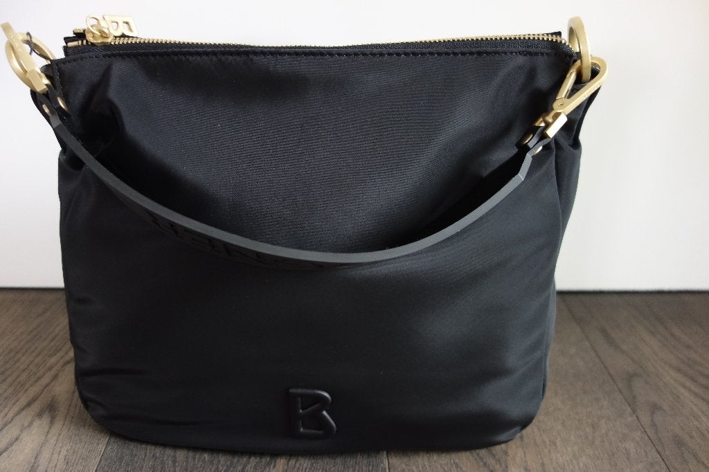 Sac hobo toile noir "BOGNER", Verzenden, Nieuw, Zwart