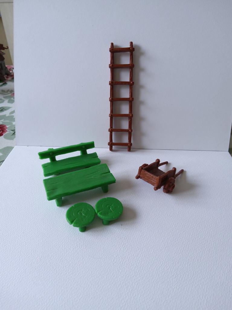 Smurfenset tuin, Ophalen of Verzenden, Gebruikt, Poppetje, Figuurtje of Knuffel