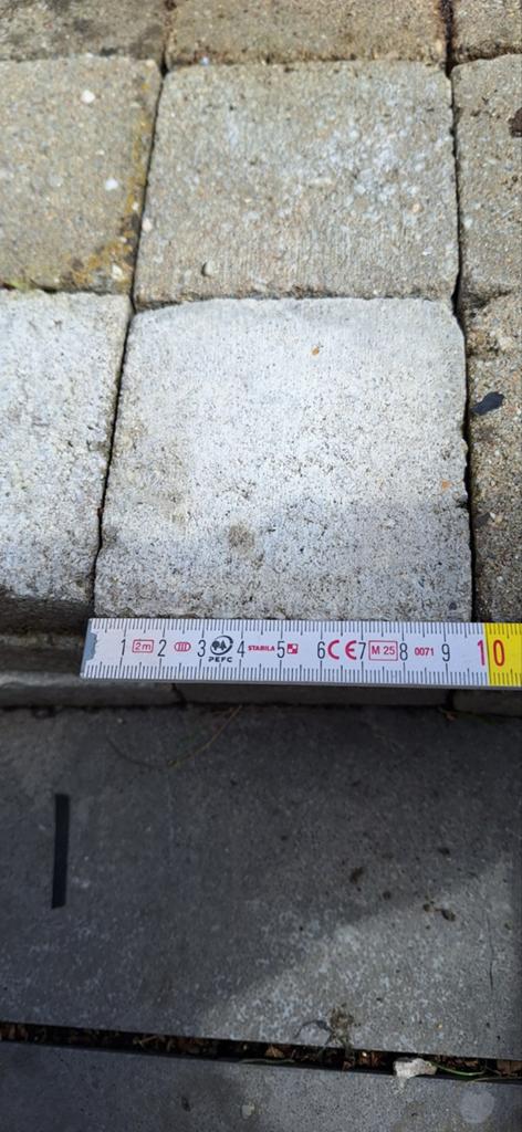 Lot de pavés en béton 10x10x4 270 pièces, Moins de 20 cm, Enlèvement, Utilisé, Autres matériaux