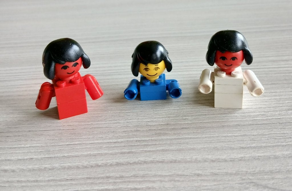 Vintage lego popjes, Ophalen, Zo goed als nieuw, Lego