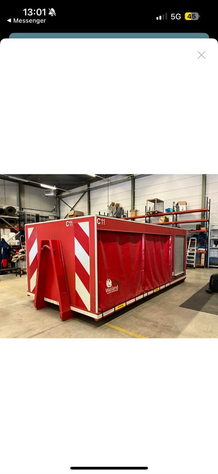 containers incendie complet comme neuf, Zakelijke goederen, Machines en Bouw | Keten en Containers