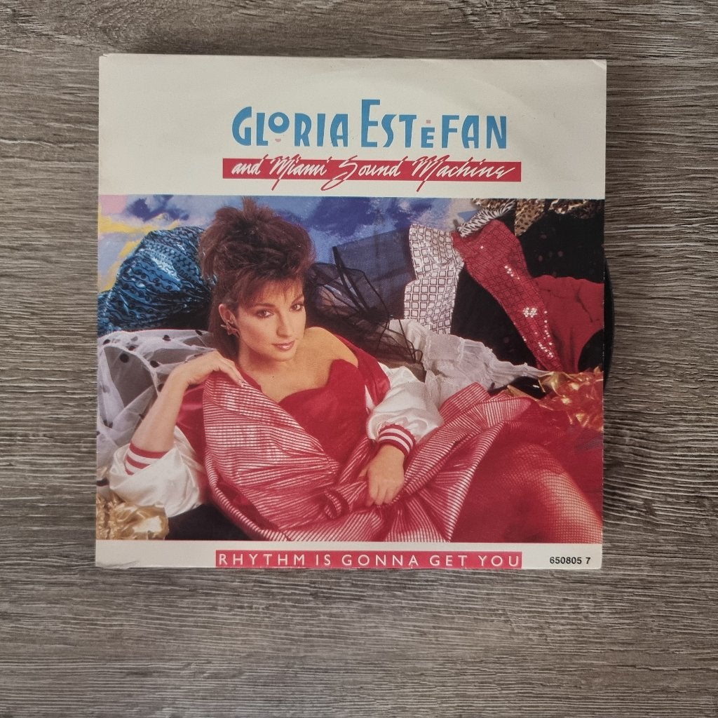 7" Gloria Estefan - Rhythm is gonna get you, Cd's en Dvd's, Vinyl Singles, Ophalen of Verzenden, Gebruikt, 7 inch, Dance en House