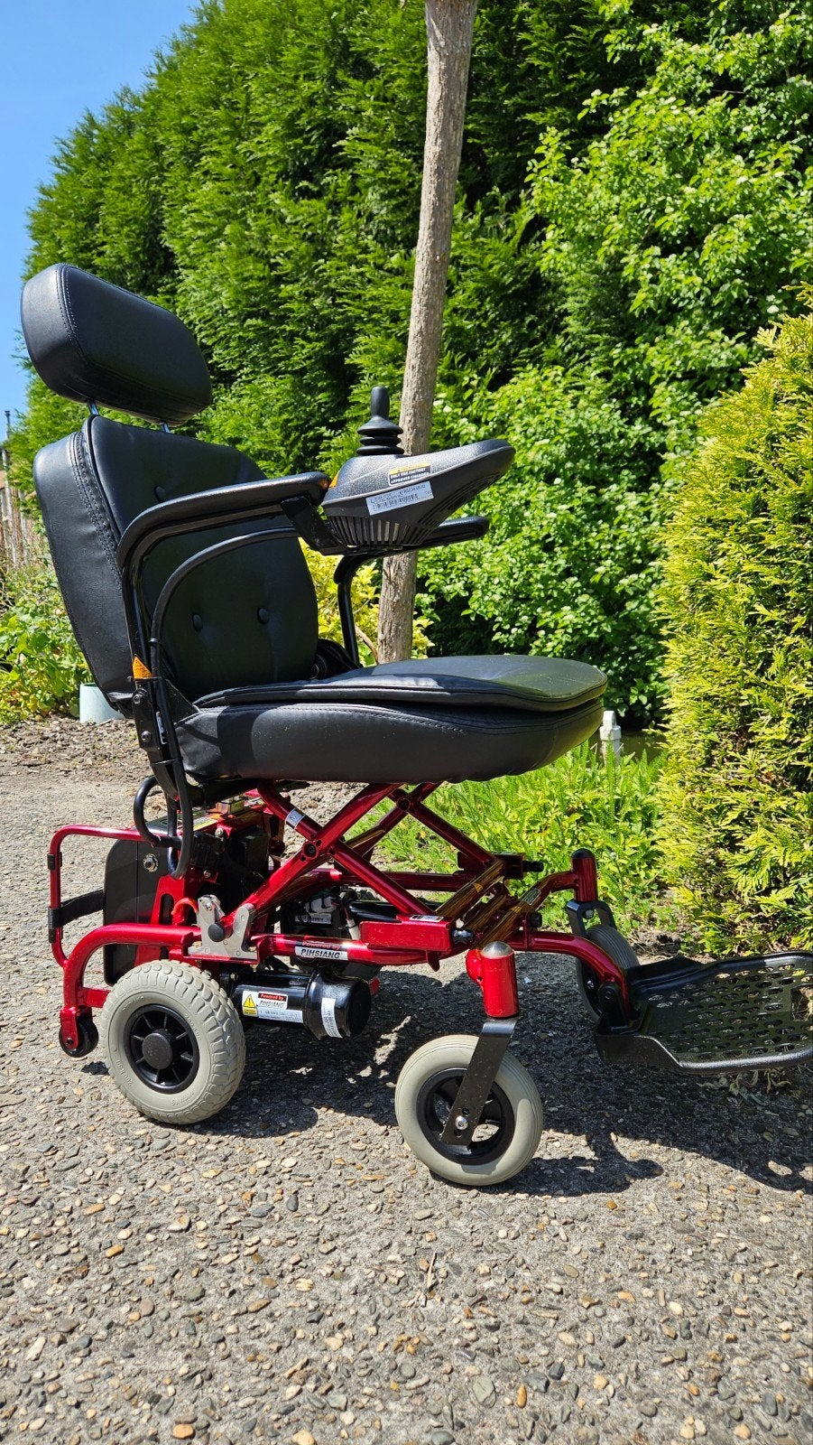 Elektrische rolstoel Shoprider,deelbaar, met nieuwe accu's,, Ophalen, Inklapbaar, Zo goed als nieuw, Elektrische rolstoel