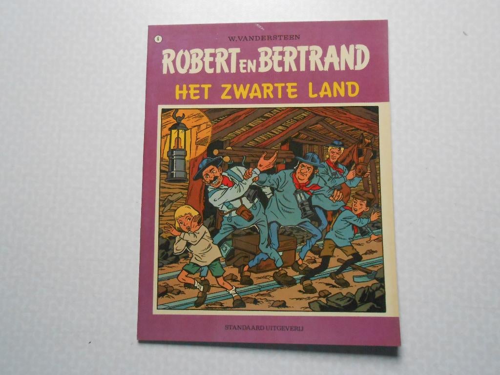 Robert en Bertrand 6 Het zwarte land 1974 1 ste druk., Willy Vandersteen, Eén stripboek, Nieuw, Ophalen of Verzenden