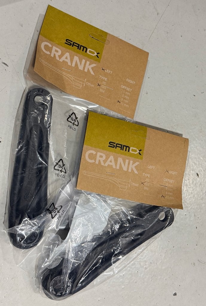 Manivelle Samox L & R, longueur 160 mm, décalage 13 mm ISIS, Vélos & Vélomoteurs, Vélos Pièces, Enlèvement ou Envoi, Neuf, Pédalier ou Pédales